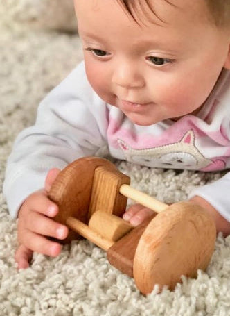 Wooden Rolling Rattle