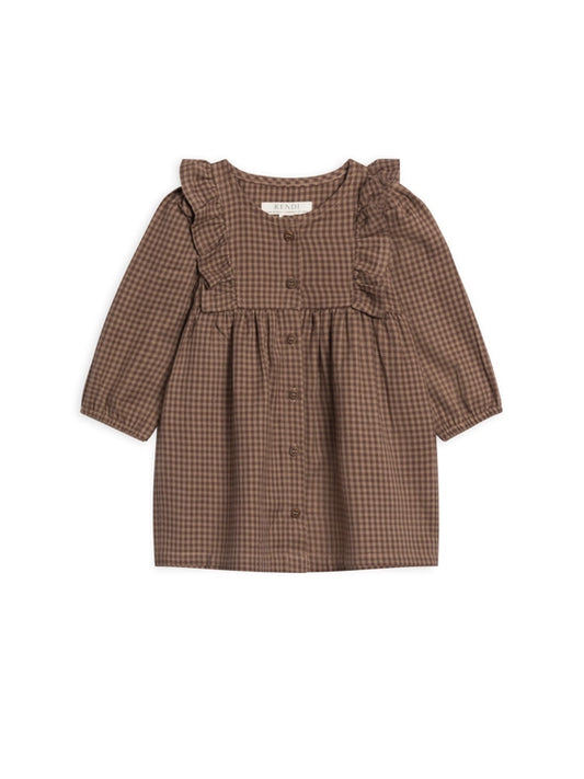Rya Flannel Ruffle Dress