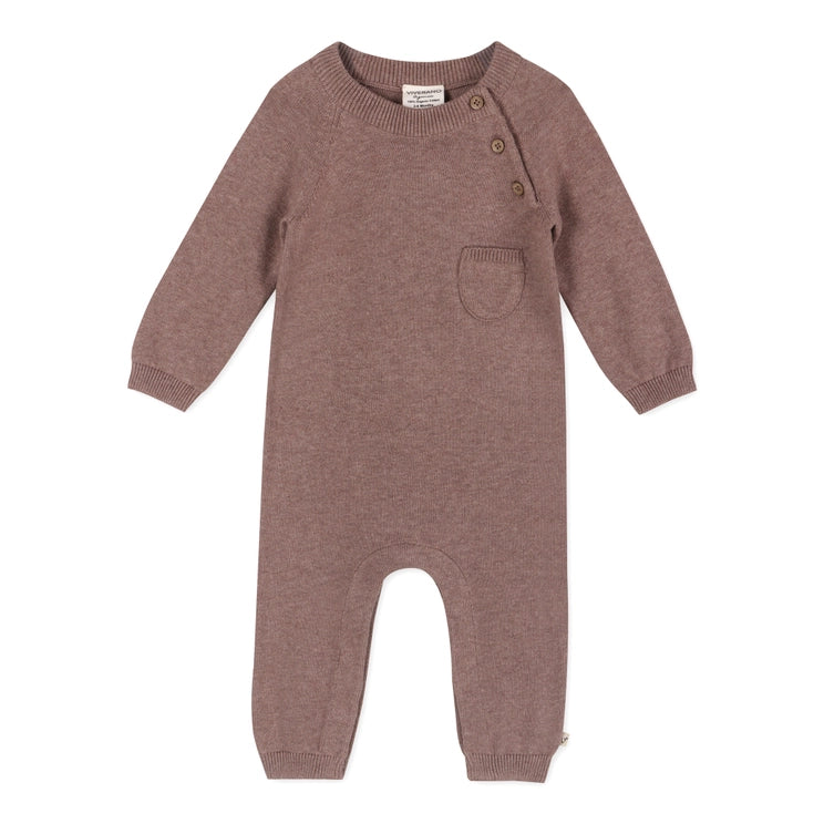 Side Button Knit Pocket Romper