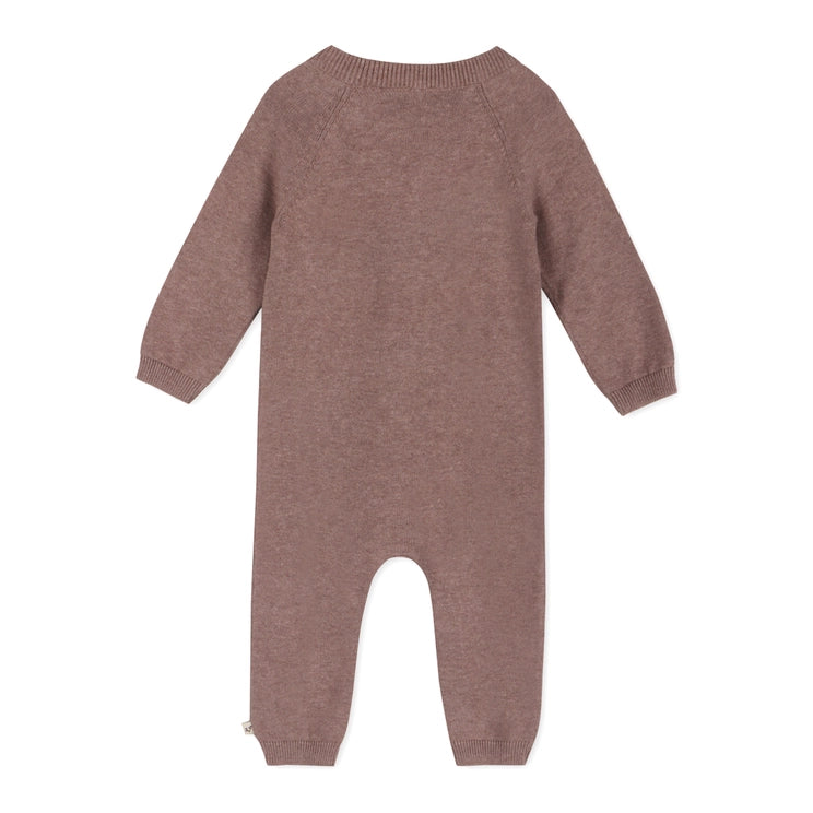 Side Button Knit Pocket Romper