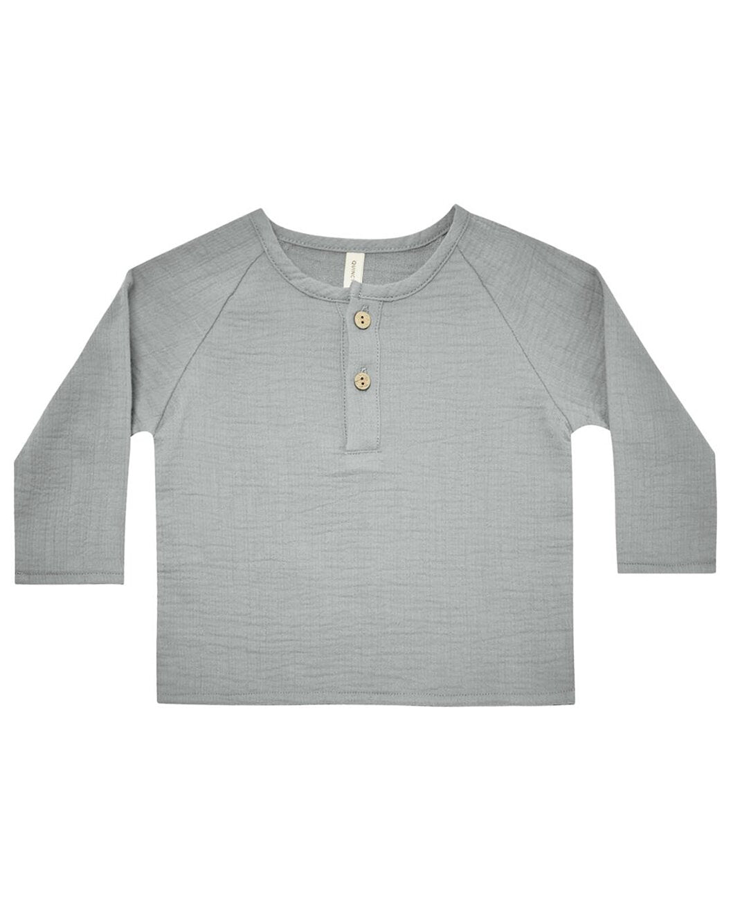 Steel Blue Long Sleeve Zion Shirt 12-18m