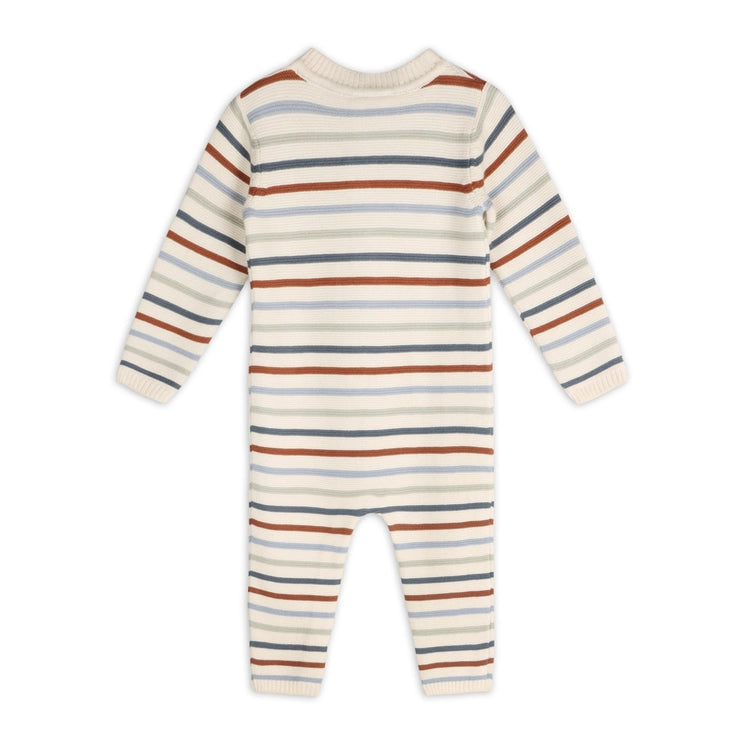 Multicolor Stripe Knit Romper