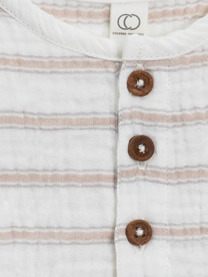 Muslin Henley & Pant Set