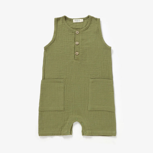 Blake Muslin Tank Romper
