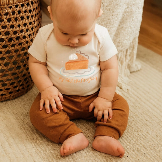 My First Thanksgiving Organic Graphic Bodysuit