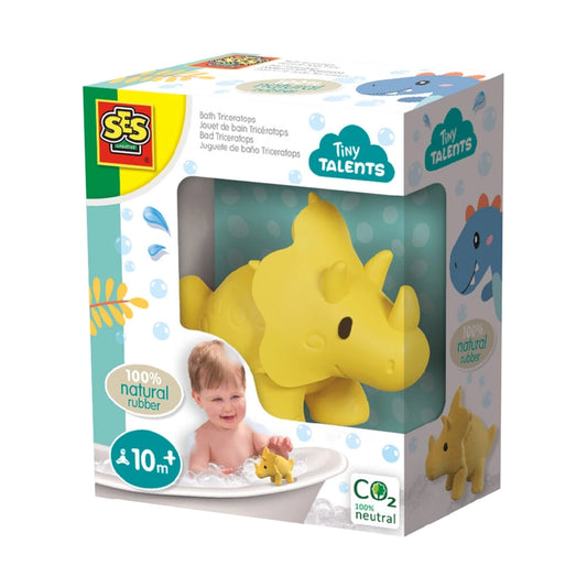 Triceratops Natural Rubber Bath Toy