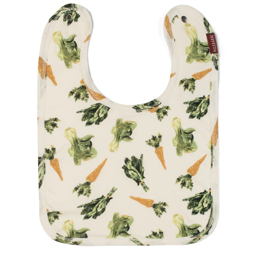 Fresh Veggies Organic Cotton Three-Layer Traditional Bib