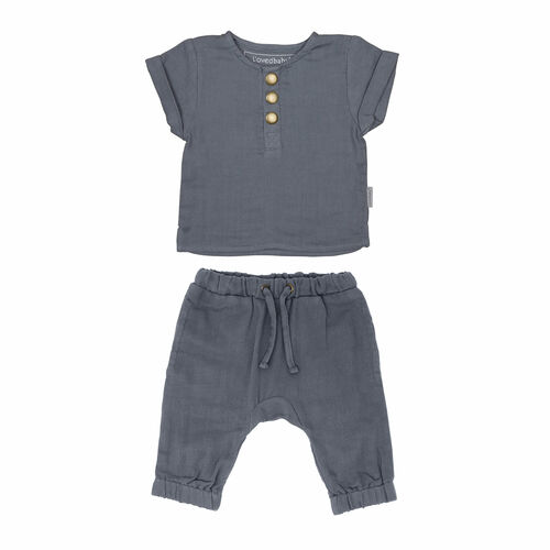Muslin Tee & Harem Pant Set