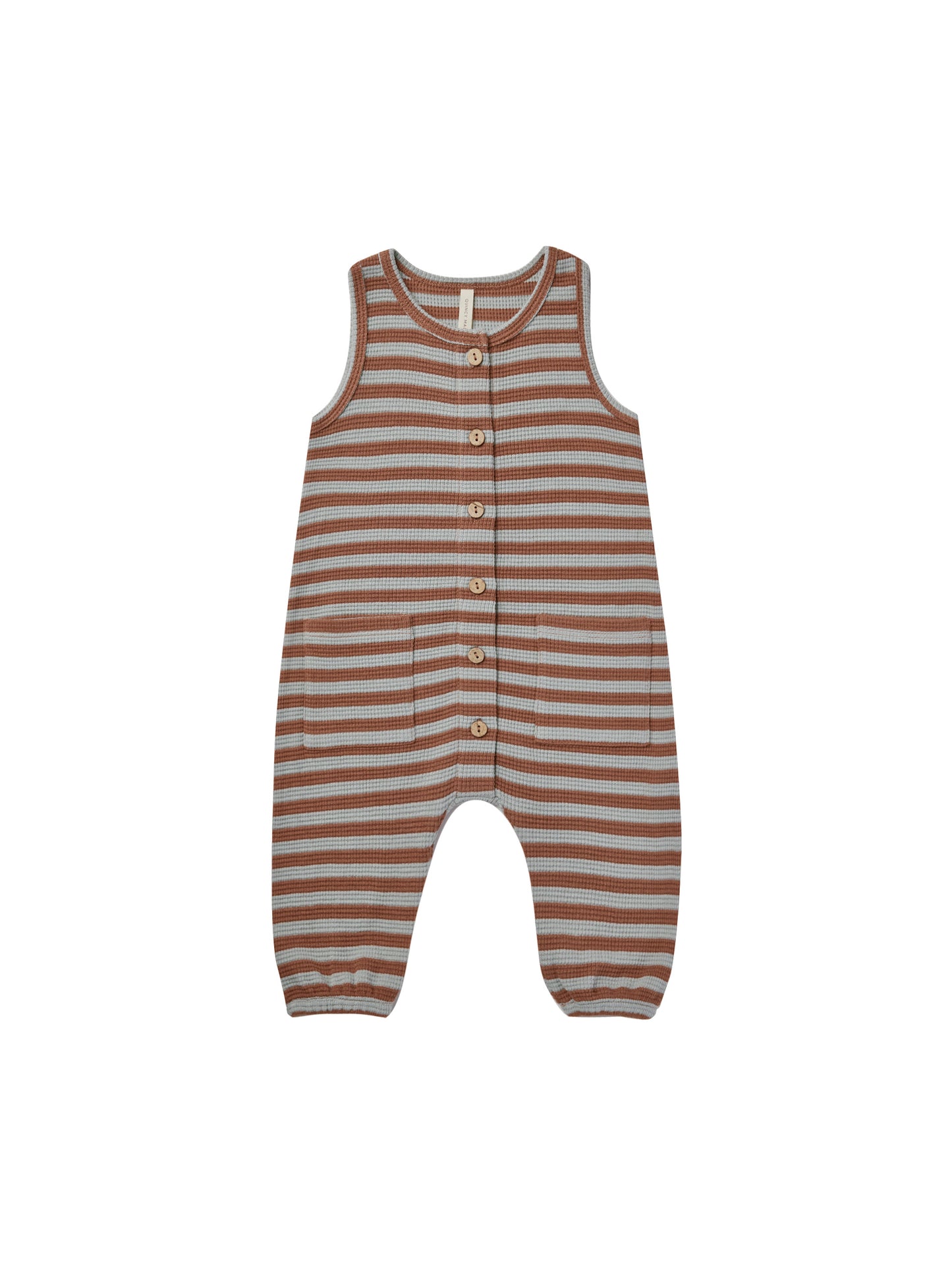 Sienna Sky Stripe Waffle Jumpsuit