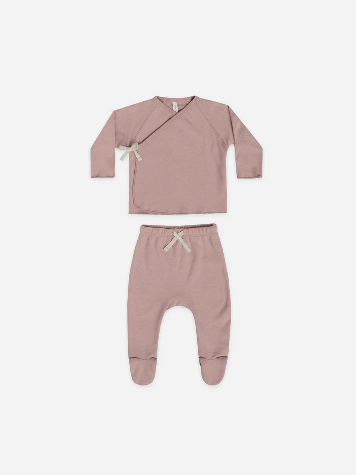 Lilac Wrap Top + Pant Set