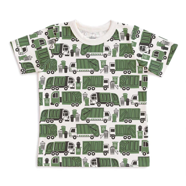 Garbage And Recycling Print Short-Sleeve Tee