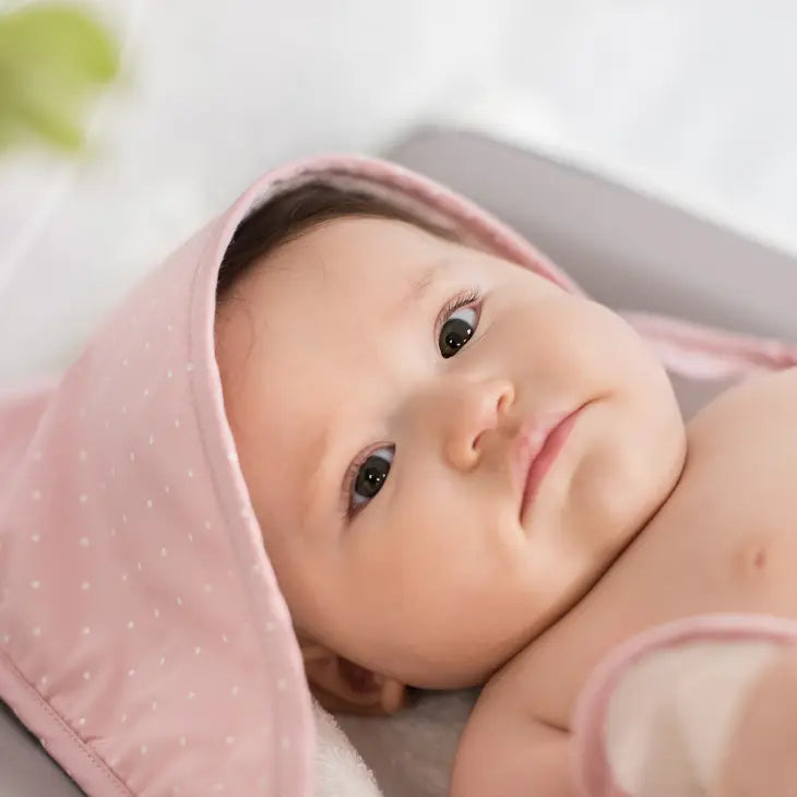 Pink Dotty Hooded Towel