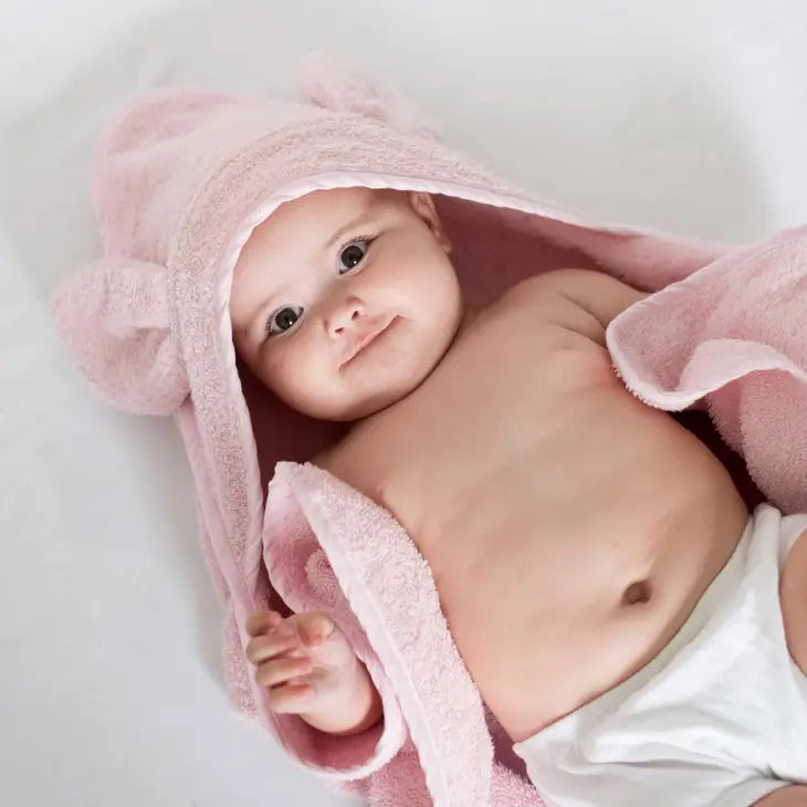 Pink Hooded Towel Rabbit