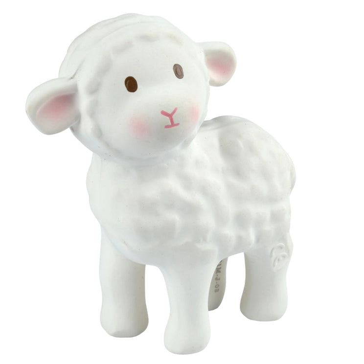 Lamb Organic Natural Rubber Teether & Rattle