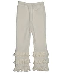 Natural Ruffle Pants