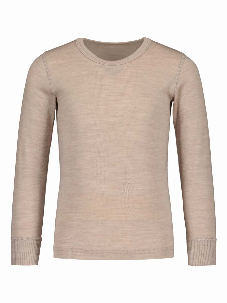 Organic Wool Undershirt in Sand