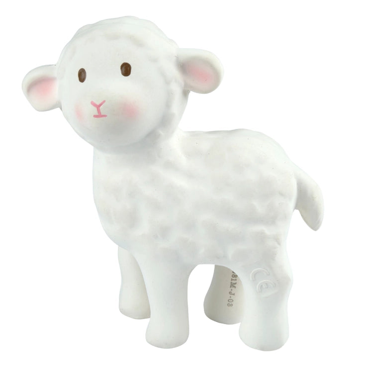 Lamb Organic Natural Rubber Teether & Rattle