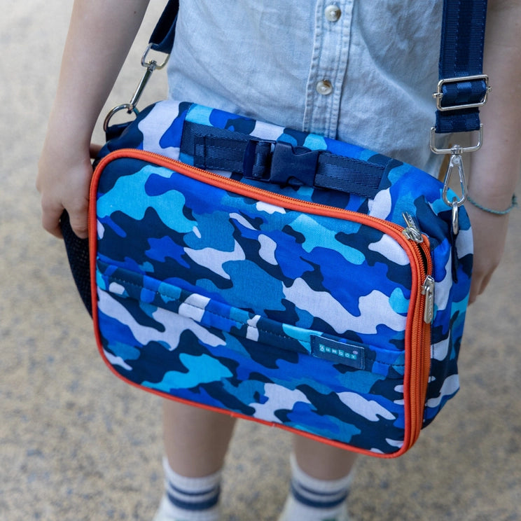 3-Way Carry Insulated Lunch Bag - Blue Camo