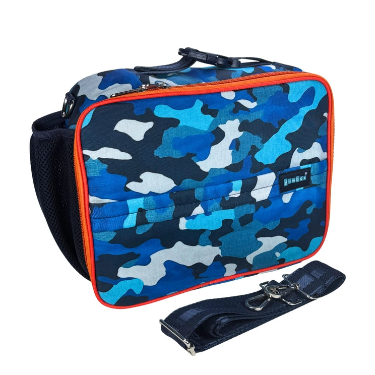 3-Way Carry Insulated Lunch Bag - Blue Camo