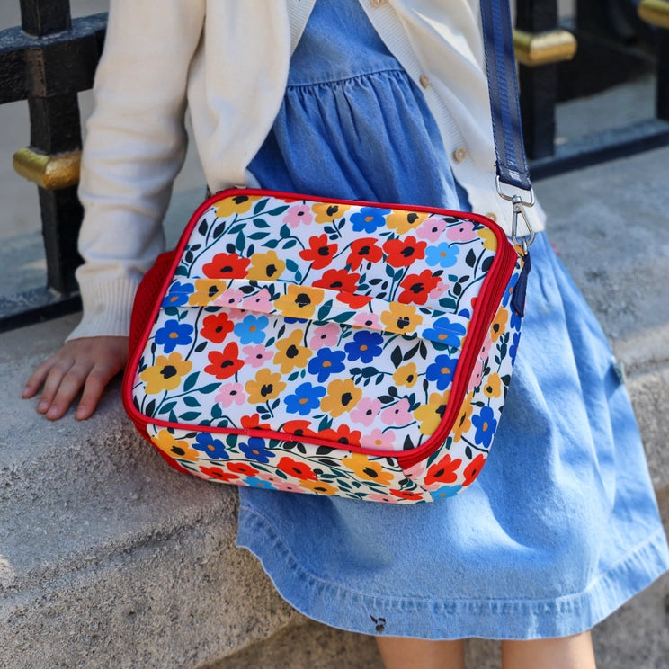 3-Way Carry Insulated Lunch Bag - Poppy Flower