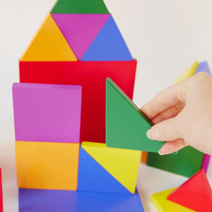 Magnetic Wooden Playtiles Set of 32 Pieces