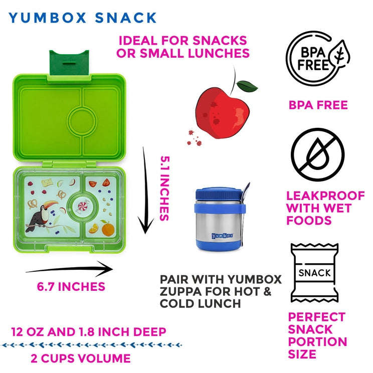 Yumbox Snack Size Lime Green