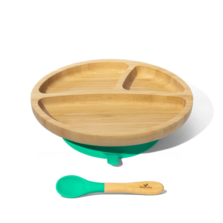 Bamboo Suction Toddler Plate & Spoon