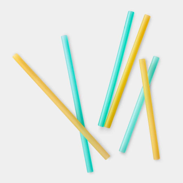 Reusable Silicone Straw 6 pack