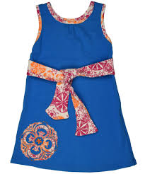 Seaport Blue Medallion Tie Dress