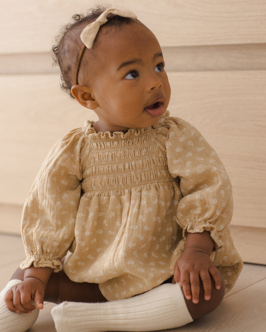 Eden Romper Butterscotch Floral