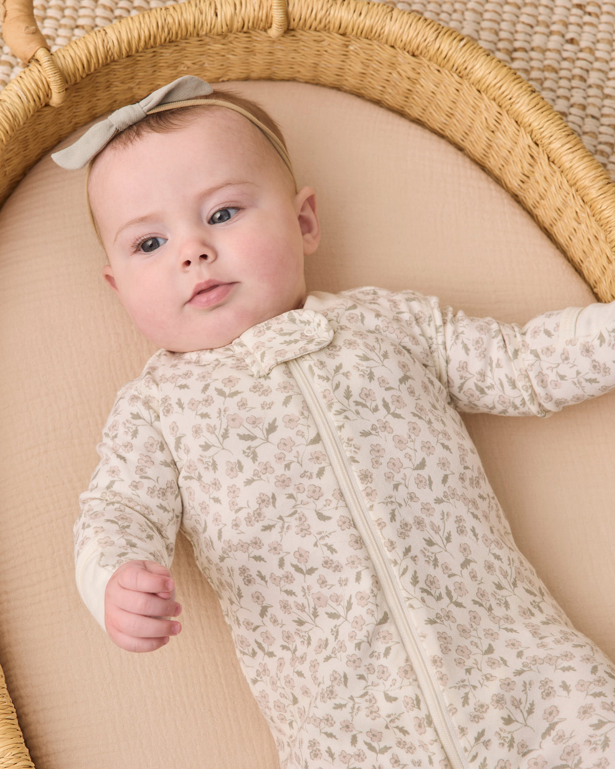Zip Long Sleeve Sleeper Footie Floret