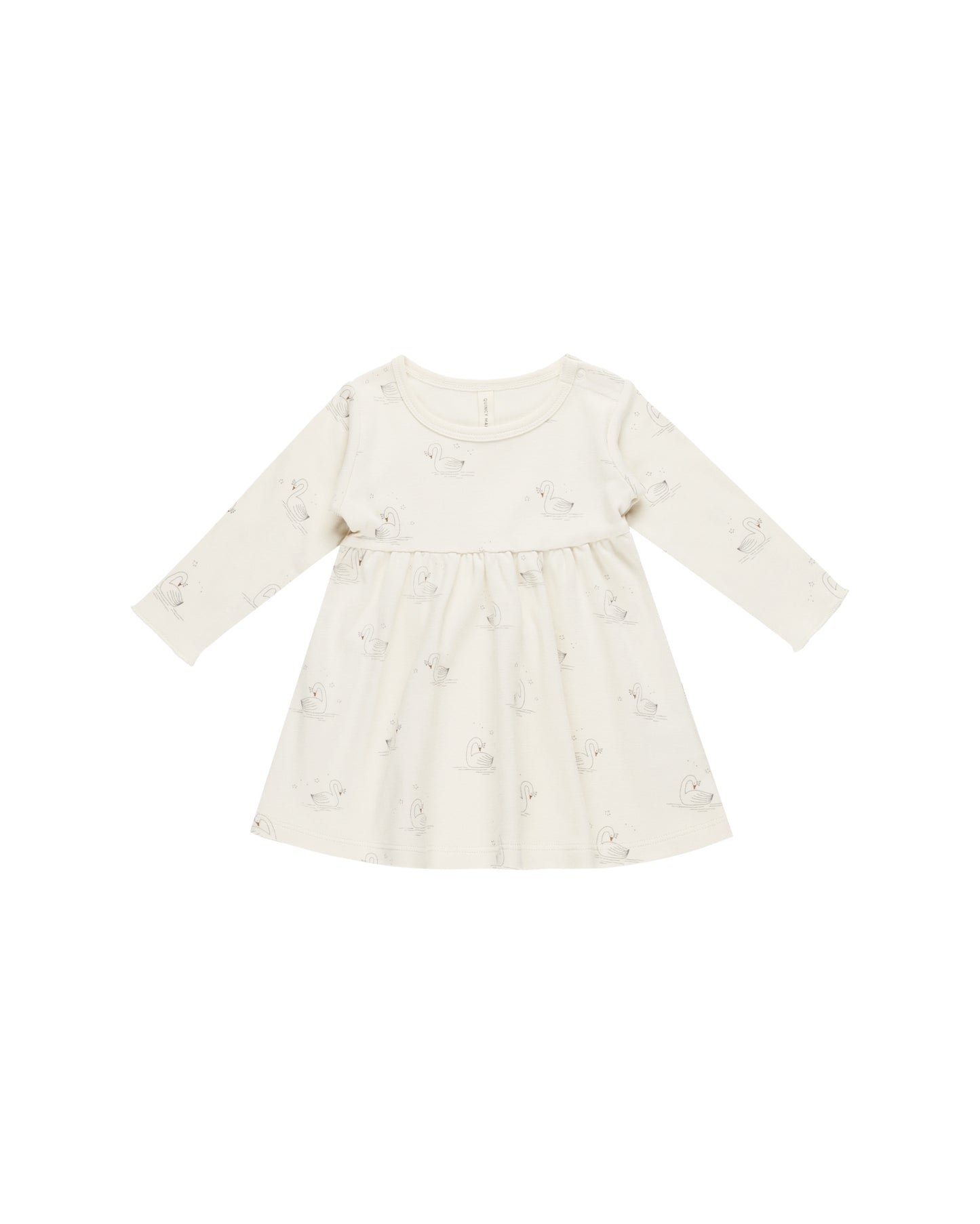 Swans Long Sleeve Baby Dress