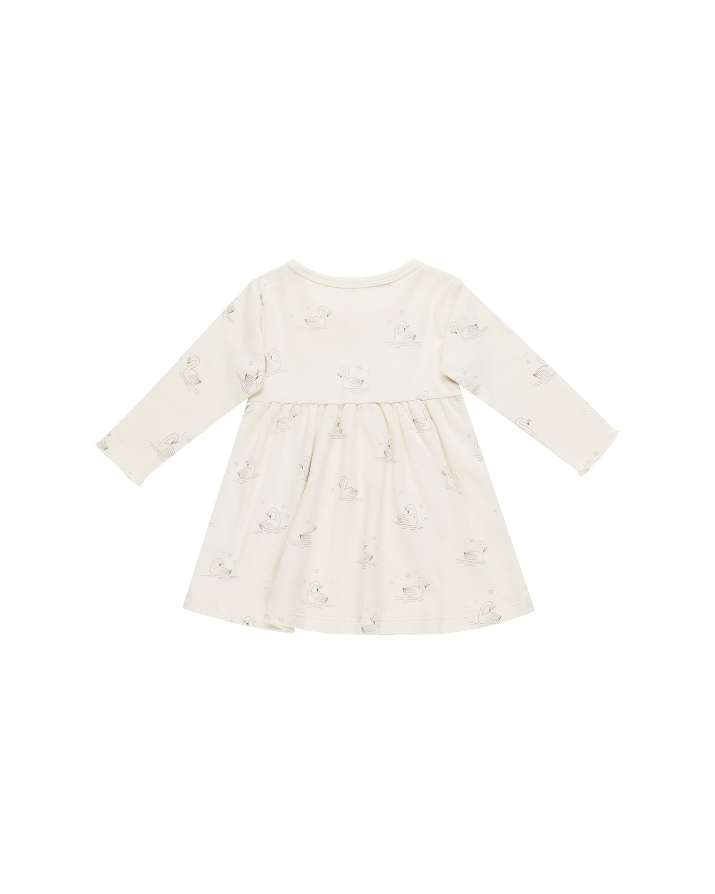 Swans Long Sleeve Baby Dress