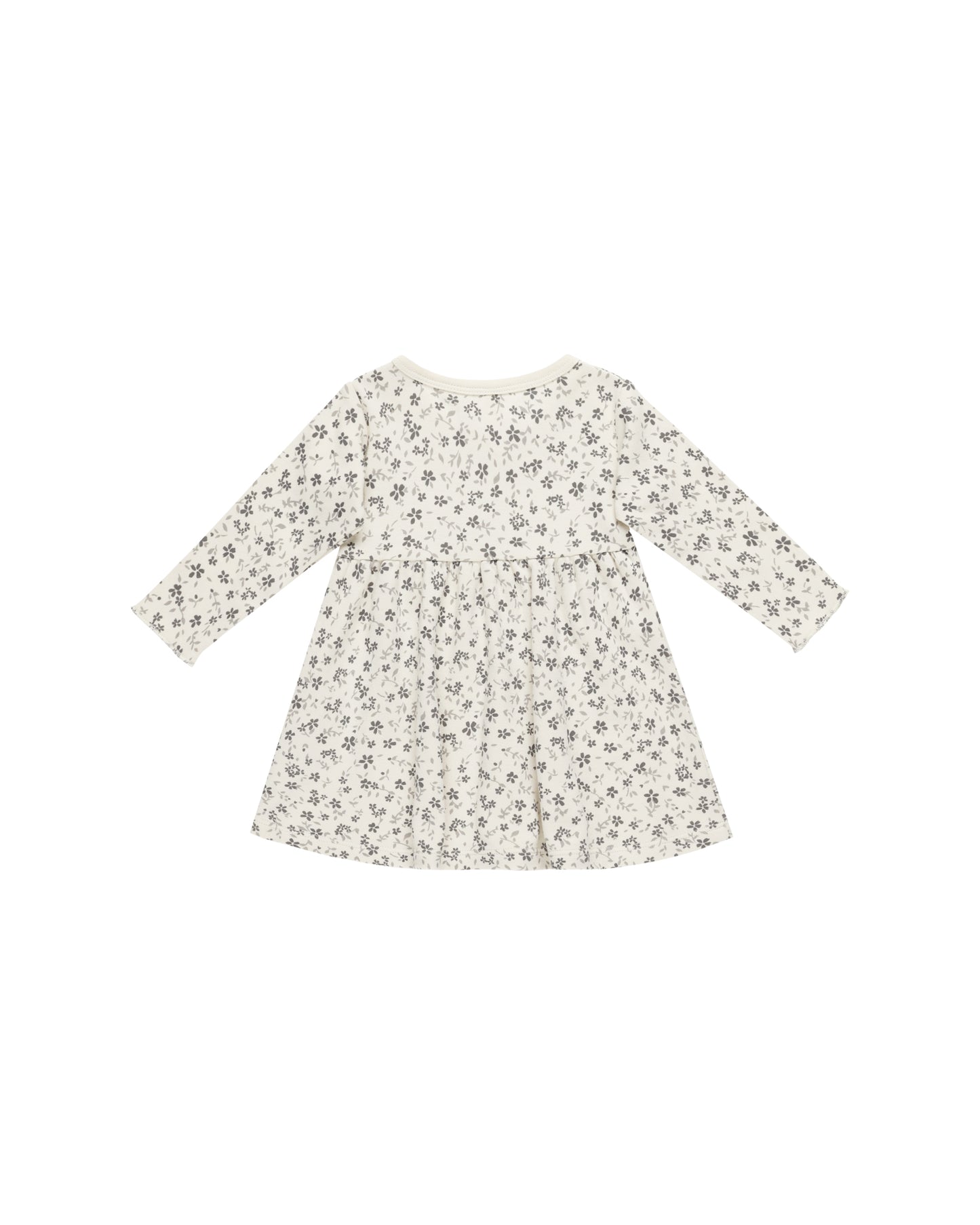 Blue Floral Long Sleeve Baby Dress