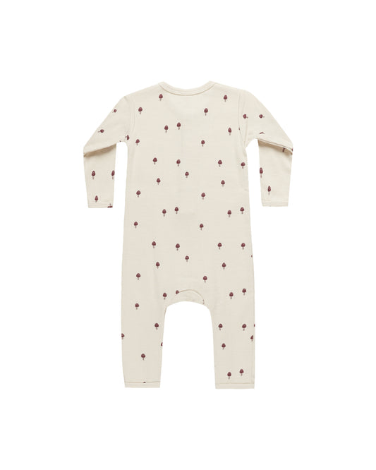 Mushrooms Ribbed Baby Jumpsuit