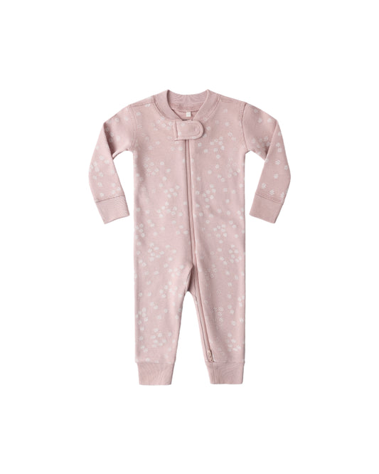 Zip Long Sleeve Sleeper Mauve Daisy