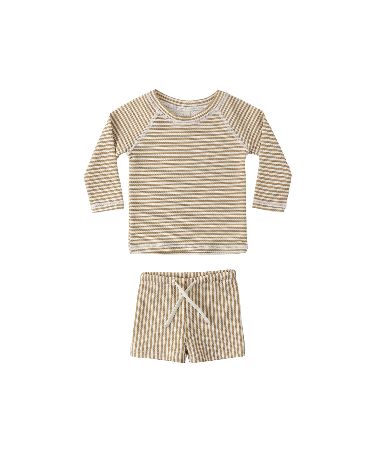 Finn Rashguard + Short Set Honey Stripe Small