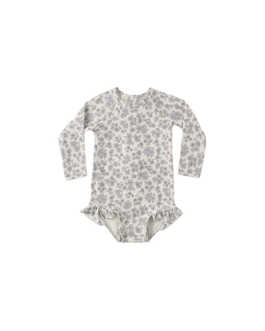 Olivia Rashguard One-Piece Blue Floral