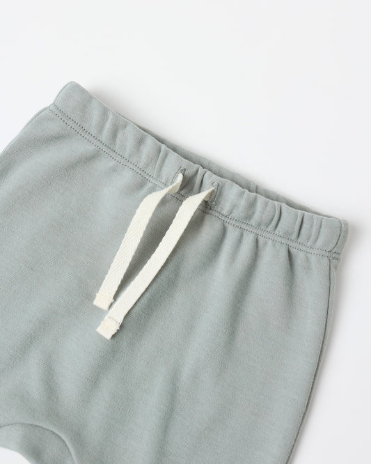 Steel Blue Wrap Top + Pant Set