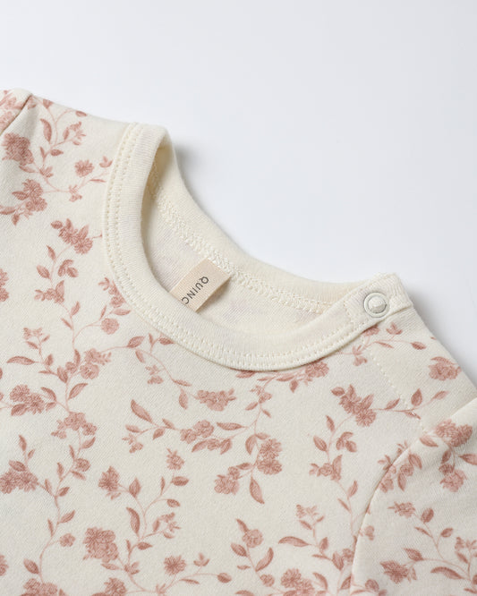 French Garden, Rose Micro Stripe Bodysuit 2 Pack