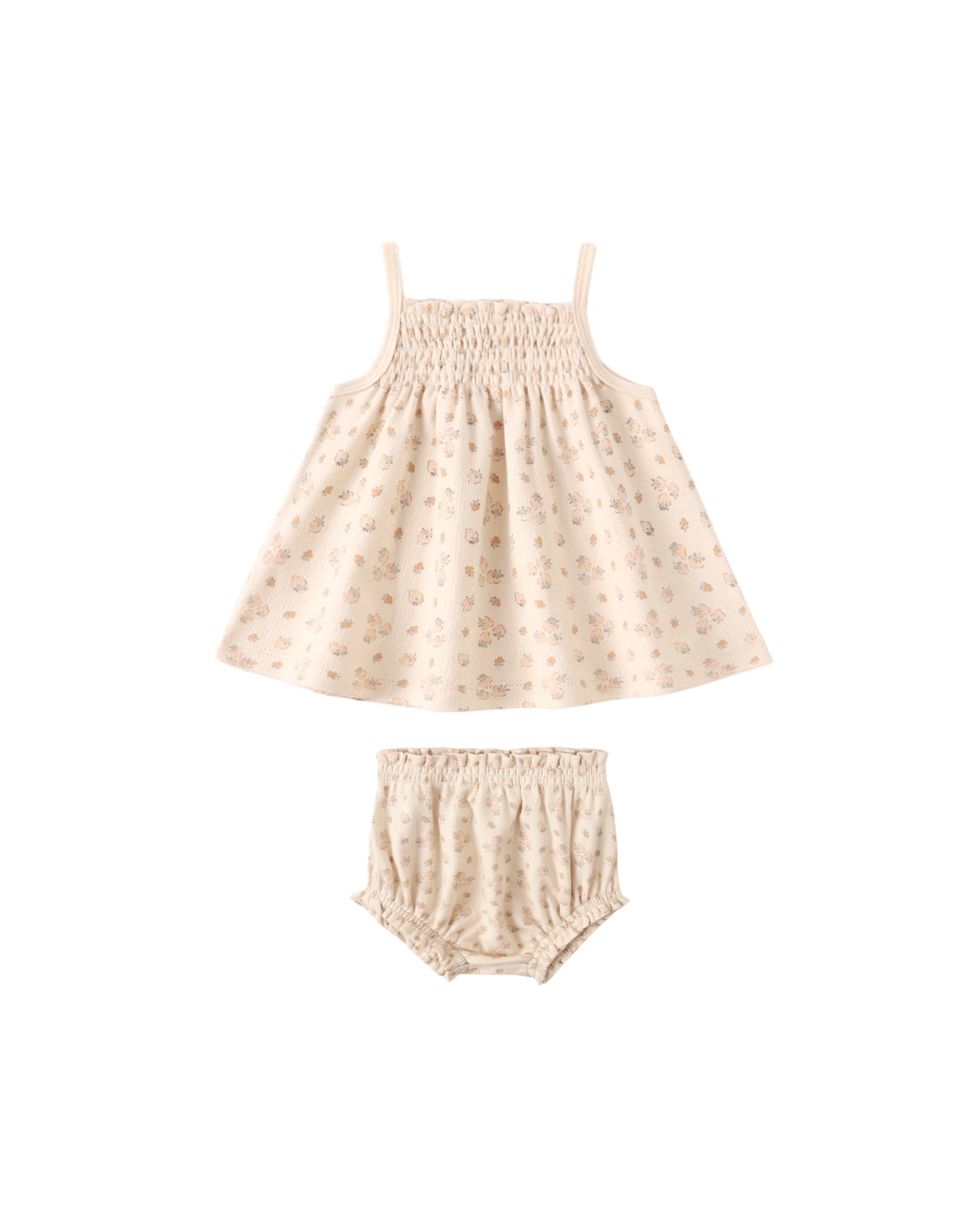 Smocked Tank + Bloomer Set Strawberries