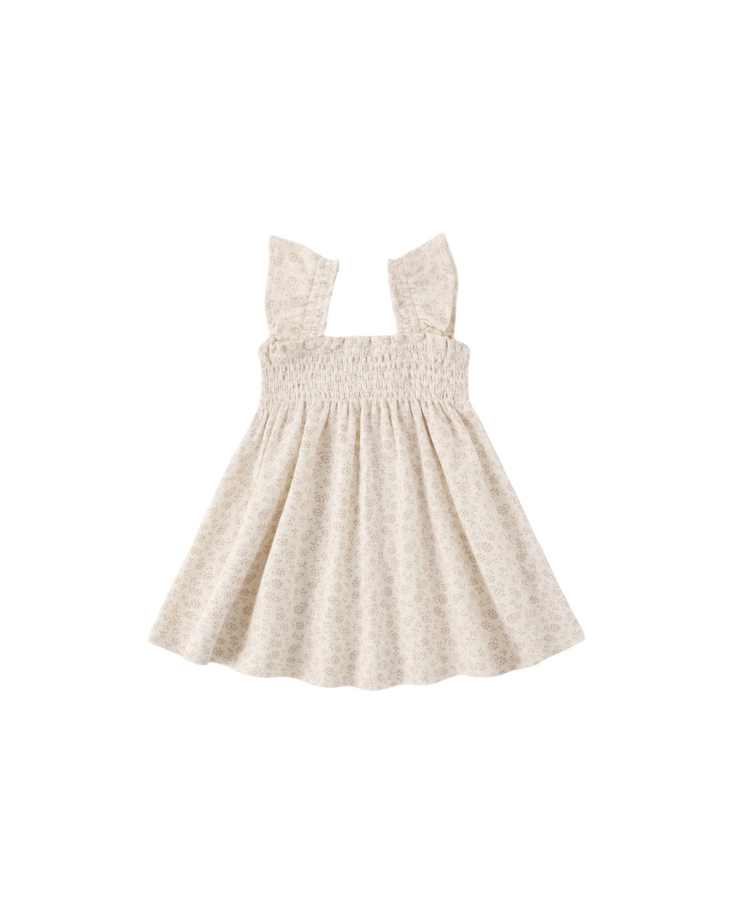 Smocked Jersey Dress Ditsy