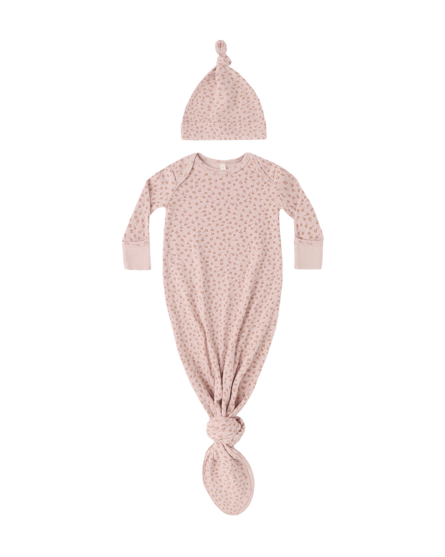 Posy Knotted Gown + Hat Set