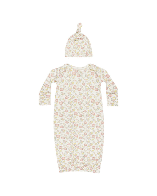 Bloom Bamboo Gown + Hat Set