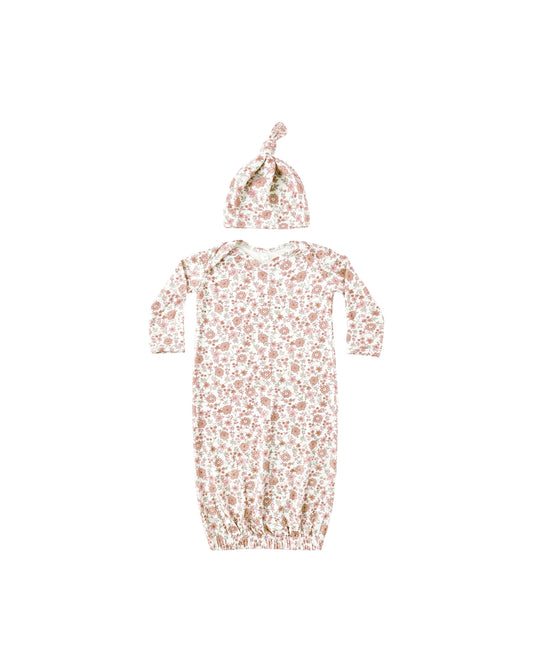 Bloom Bamboo Gown + Hat Set