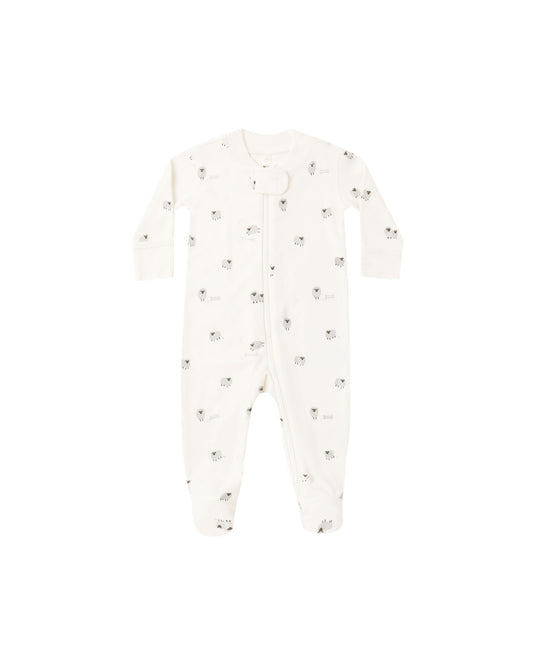 Zip Long Sleeve Sleeper Footie Sheep