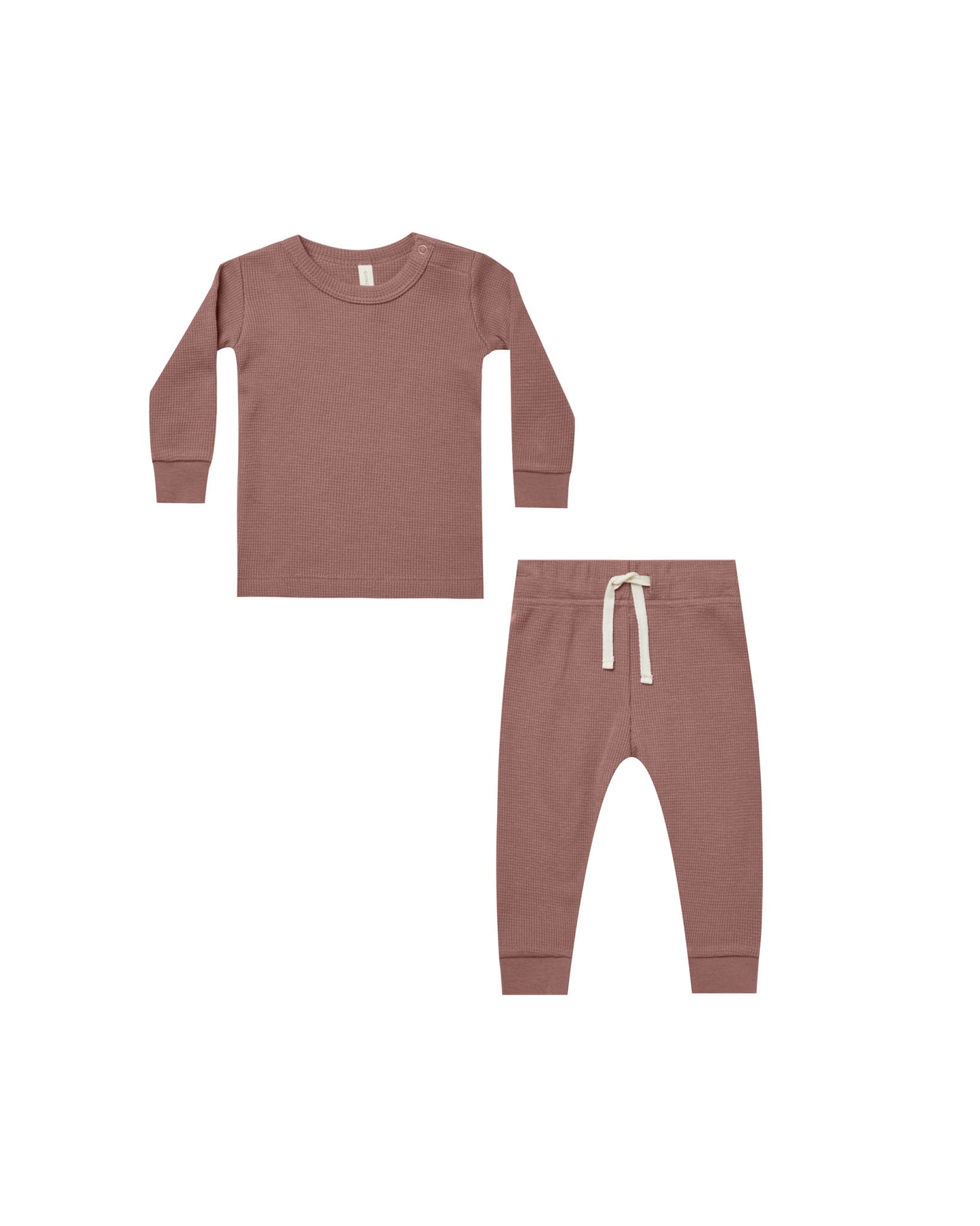 Fig Waffle Top & Pant Set