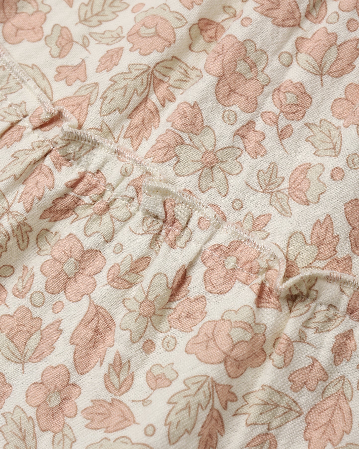 Pink Blossom Ruffle Collar Button Dress