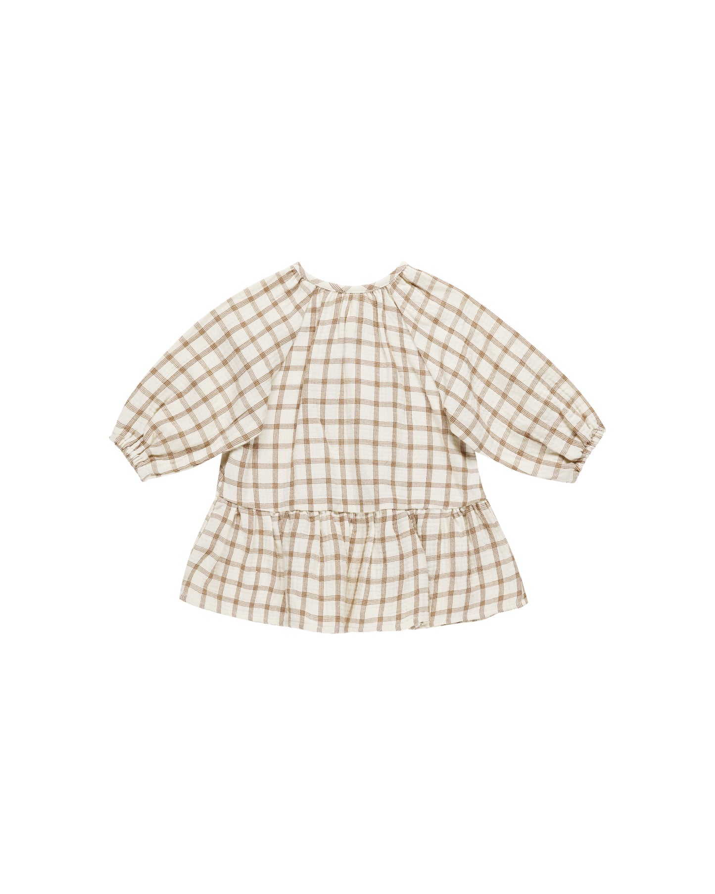 Lany Cinnamon Plaid Dress