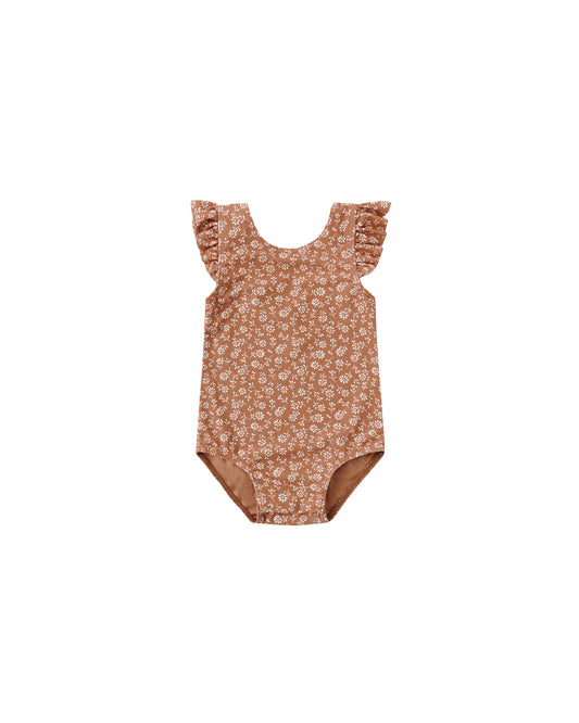 Scoop Back One-Piece Poppy Floral